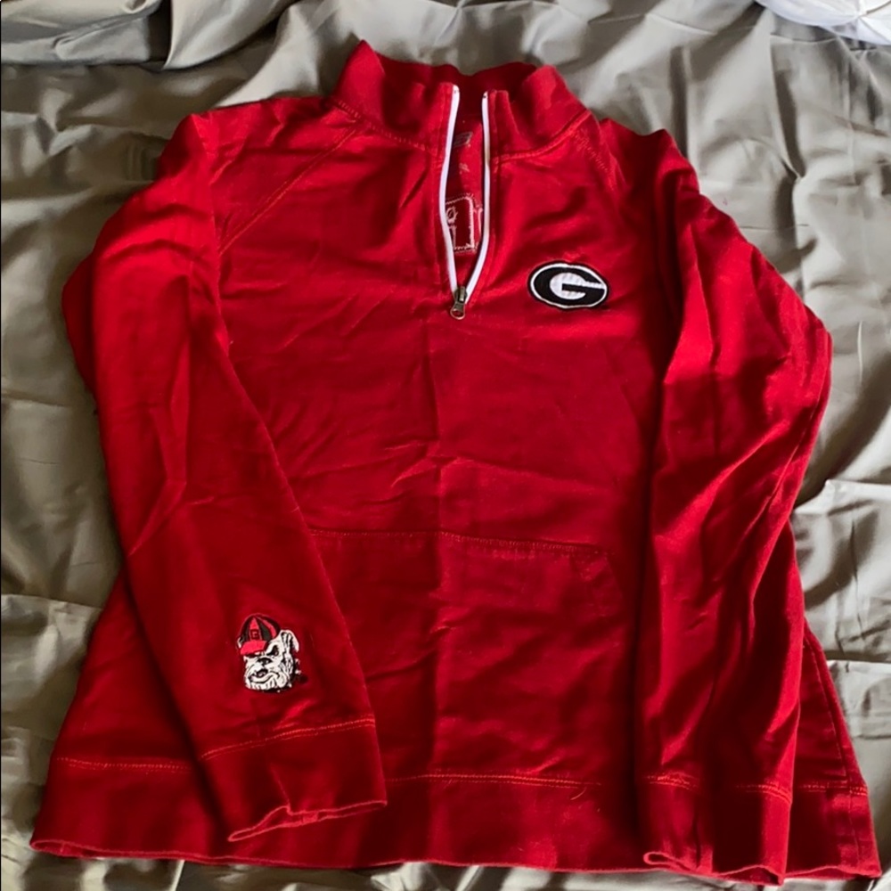 Georgia Bulldogs Quarter Zip Sweatshirt